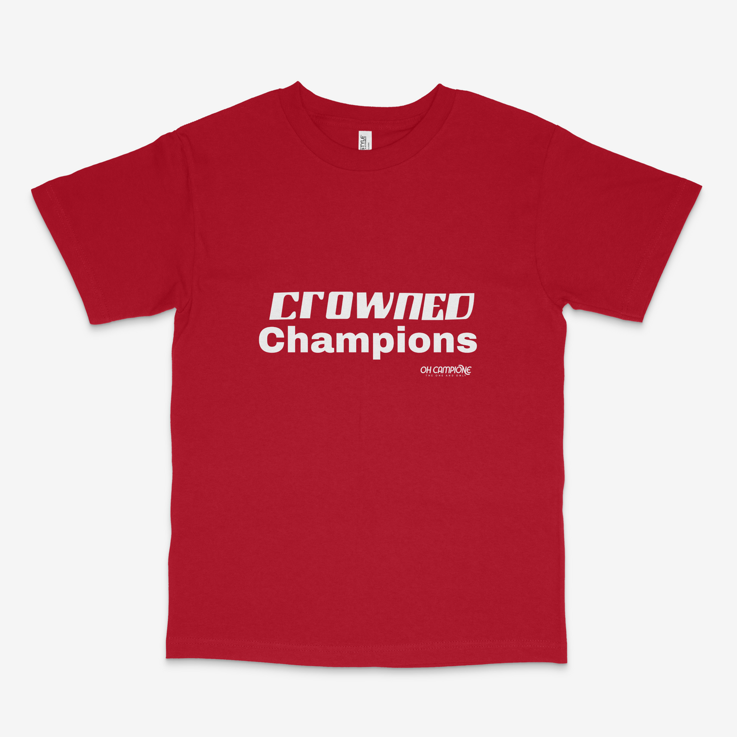 CROWNED CHAMPIONS 2025 - RED T-SHIRT